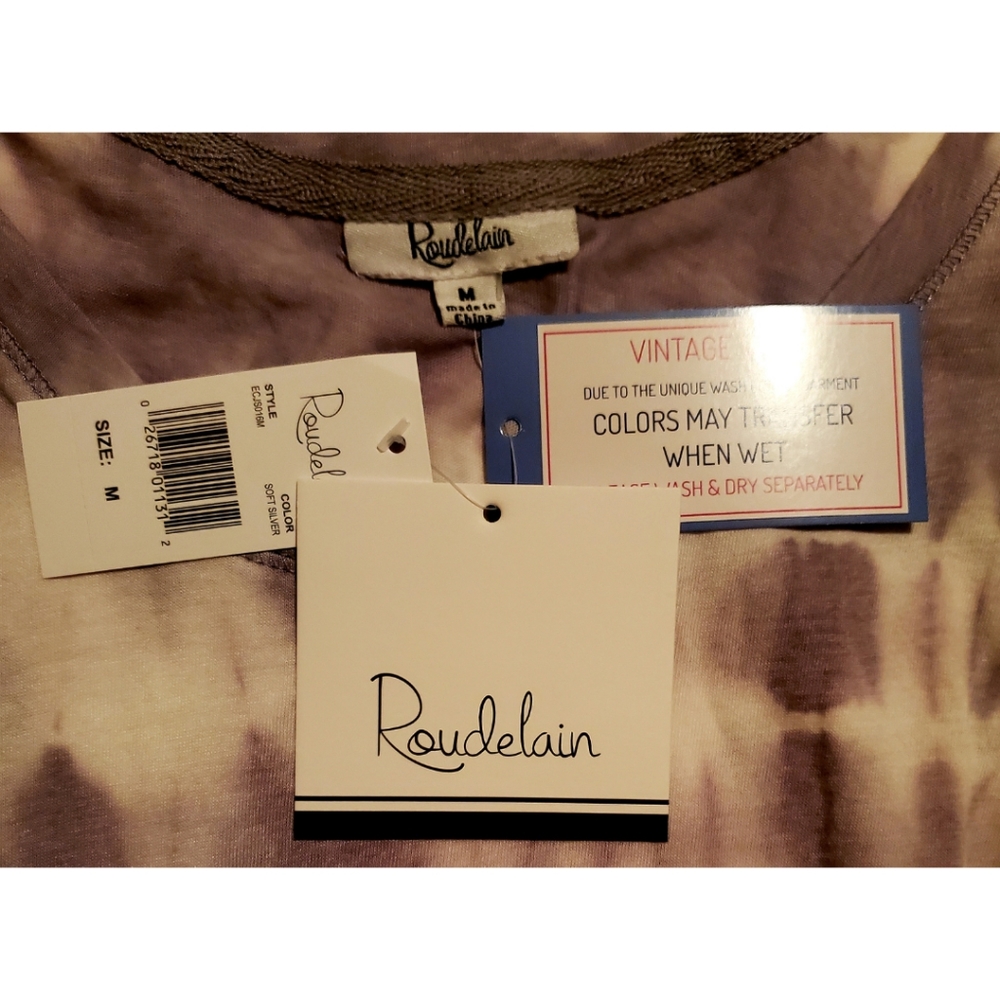 Roudelain tie-dyed sleeveless jersey tank dress size med NWT - Picture 5 of 6